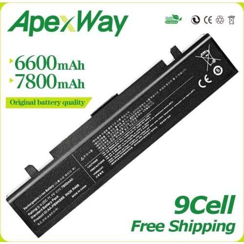 6600mAh 9 Cell Laptop battery for Samsung AA-PB9NS6B R518 R519 R520 R522 R540 R580 R610 AA-PB9NC6W AA-PB9NC6B NP300E5C