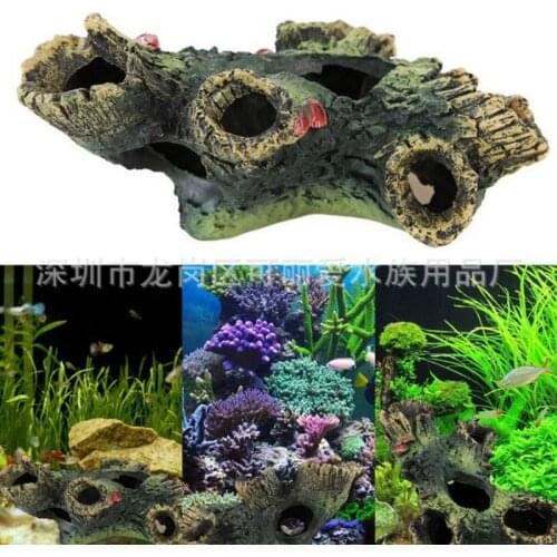 Aquarium Decoration Trunk Bole Driftwood Fish Tank Resin Underwater Ornaments Z07 Drop Shipping aquariums