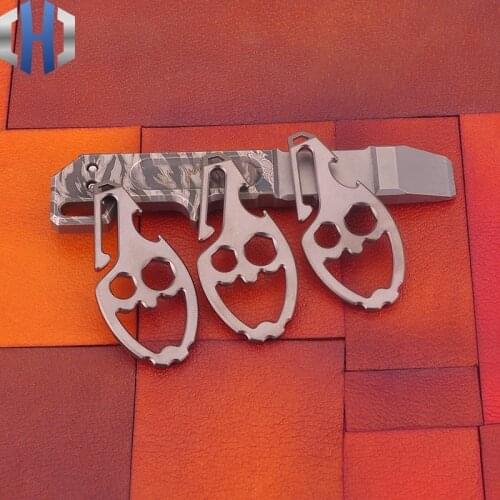 Grimace Keychain Multifunction Crowbar Waist Tool Mini Screwdriver Outdoor EDC Mens Gift