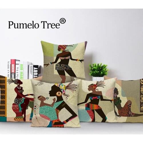 Farmhouse Cushion Cover Abstract Action Decoration Pillows Case Print Living Room Cushions Covers Geometric Home Pillows Cases