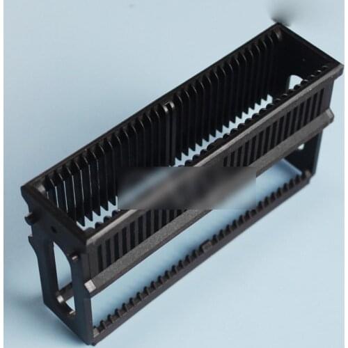 Black PP Staining Rack For 30 Slots Glass Slide Lab Apothecary Chemist