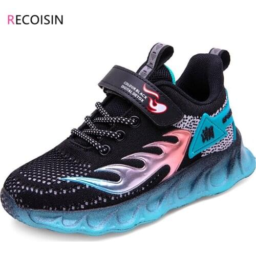 RECOISIN Childrens Sneakers Boys Casual Sports Shoes for Girls High Quality Breathable Boys Kids Running Shoes Basket Enfant