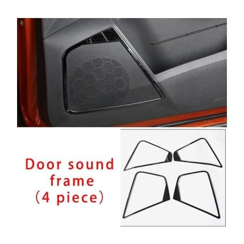 For Skoda KAROQ ABS chrome black Door sound frame 4pcs