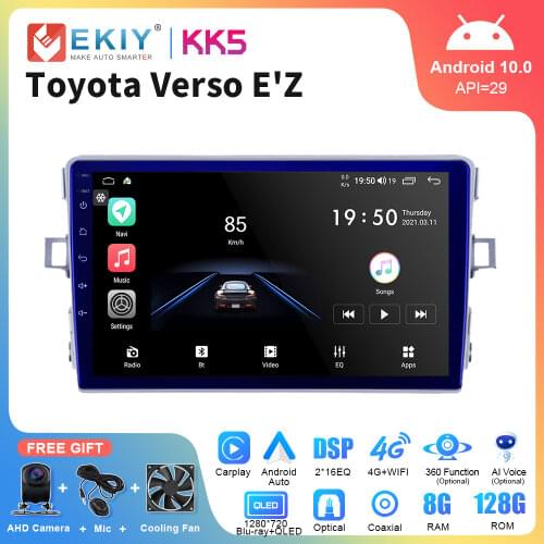 EKIY 9" QLED Android 10.0 Car Radio For BMW E90 E91 E92 E93 3 serisi Navigation GPS Stereo Multimedia Video Player Auto Carplay
