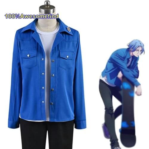SK8 SK∞ the Infinity Langa Hasegawa Cosplay Costume Men Fashion Uniform Japanese Anime T-Shirt Pants Jacket Shirt Badge Pins