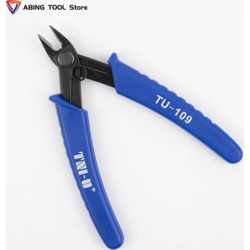 Meterk TU-109 5''Cutting Pliers Electrician Cutter Excellent Curved Nose Plier Bending pliers Jewellery Fishing Pliers