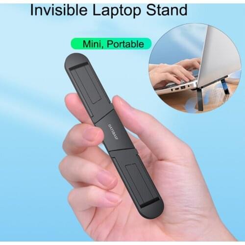 Mini Laptop Stand Bracket Invisible Foldable Notebook Holder Support For Macbook Pro Tablet Stand Computer Rack Cooling Pad