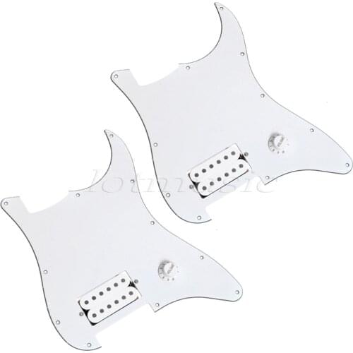 New 2 pcs White Loaded Pickguard One Humbucker For Strat Guitar Replacement guitar parts