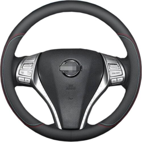 New Nappa leather Universal 38cm Car steering wheel cover for Qashqai J10 X-TRAIL Teana Altima X-Trail RogueTiida Versa