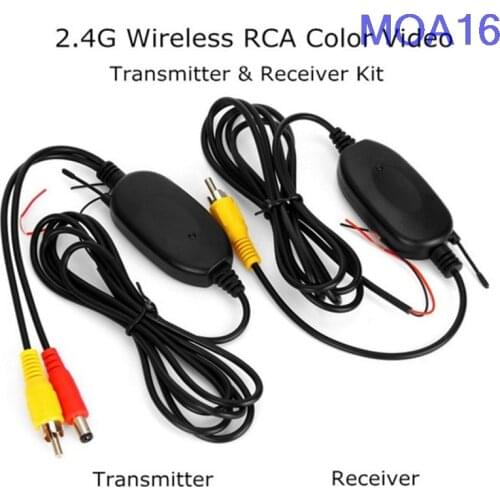 New 2.4G Wireless Transmitter & Receiver for Car Reverse Rear View Backup Camera and Monitor Parking Assistance Vehicle CAM Hot