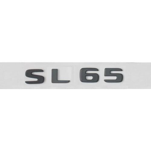 Flat Matte Black ABS Rear Trunk Letters Badge Badges Emblem Emblems Decal Sticker for Mercedes Benz SL65 S65L 2017 2019
