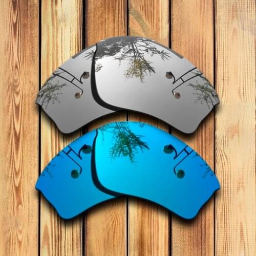 100% Precisely Cut Polarized Replacement Lenses for Half Jacket XLJ Sunglasses Chrome & Blue Combine Options