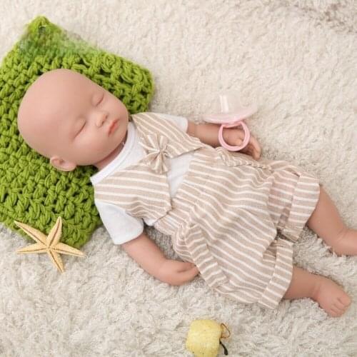 38cm Silicone Reborn Baby Doll 15" 1800g Handmade Realistic Baby Sleeping Boy Christmas Gift