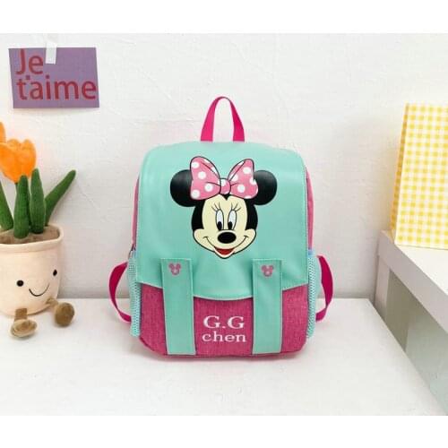 Disney Cartoon Backpack For Baby Boys Girls Minnie Mickey Mouse Children Lovely Schoolbag Kindergarten Schoolbag Kids Gift
