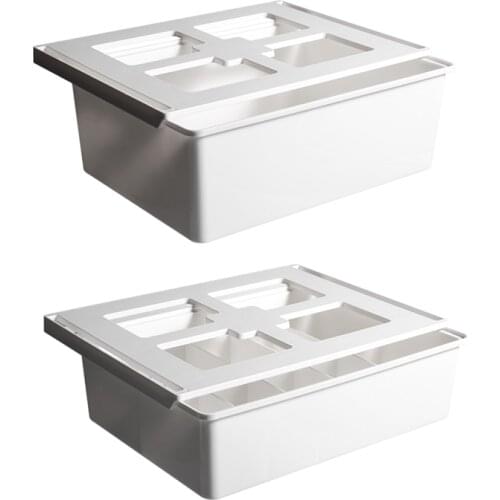 1 Pc Self Adhesive Under Desk Table Drawer Storage Box Hidden Organizer Holder for Underwear Socks Stationery Pencil