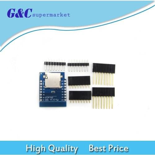 Micro SD Shield For WeMos D1 mini TF WiFi ESP8266 For Arduino Compatible SD Storage Development Board Based diy electronics