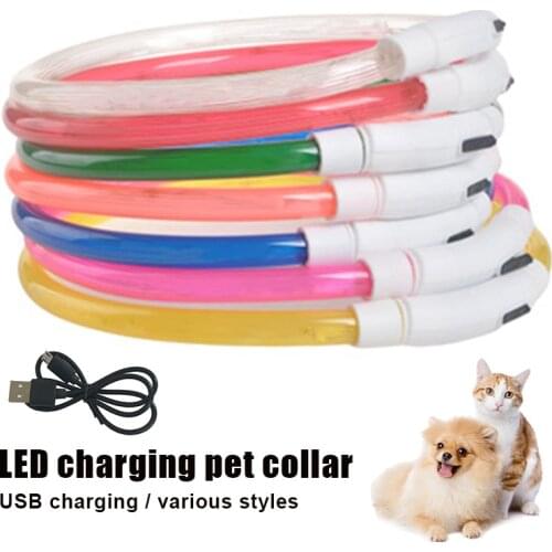 USB Charging Led Dog Collar Anti-Lost/Avoid Car Accident Collar For Dogs Puppies Dog Collars Leads LED Supplies Pet Products
