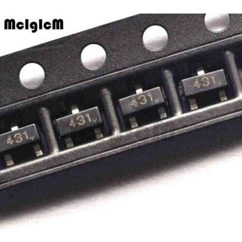 MCIGICM 50pcs tl431 smd sot-23 tl431a sot23 transistor