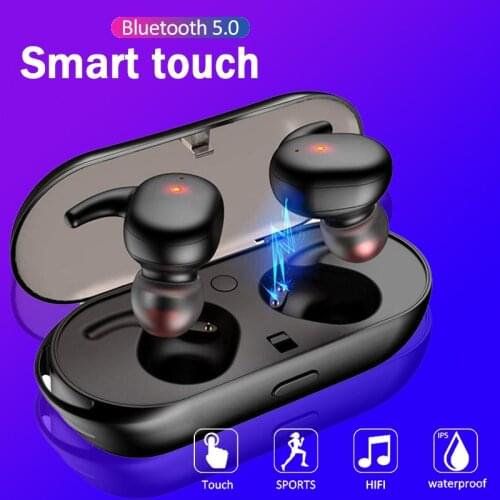 TWS Y30 Wireless Earphones 5.0 Blutooth Headphones 3D Stereo Sound Music In-ear Earbuds for Android IOS Cell Phone Pods