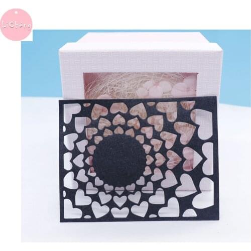 Heart Frame Dies Scrapbooking Album Templates Stencil Crafts Knives For Cutting Scrap Die Cut Scrapbook Paper Card Making