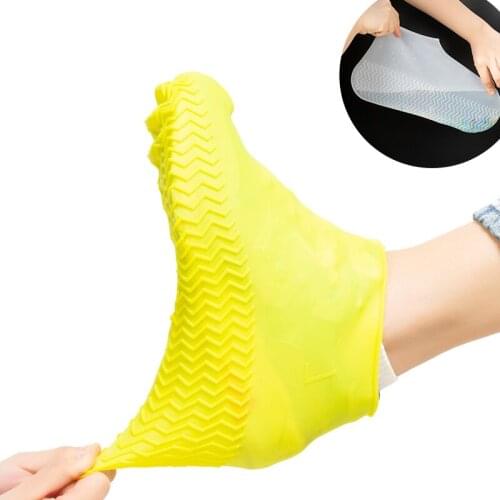 Wonderlife Waterproof Shoe Cover Silicone Material Unisex Shoes Protectors Rain Boots for Indoor Outdoor Rainy Days Reusable