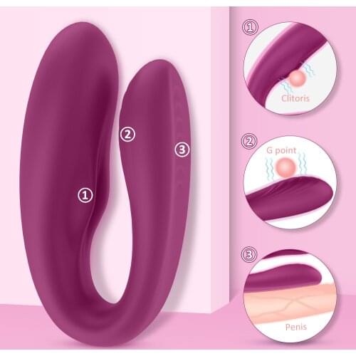 Wearabel U Type Couple Vibrator Sex Toys For Women Vagina Clitoris Stimulate Female Masturbator Dildo Adult Erotic Goods SexShop