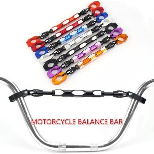 Motorcycle Parts Universal Fit 22mm Balancebar Modification Strengthen Crossbar CNC Aluminum Alloy Handlebar Reinforcement Rod