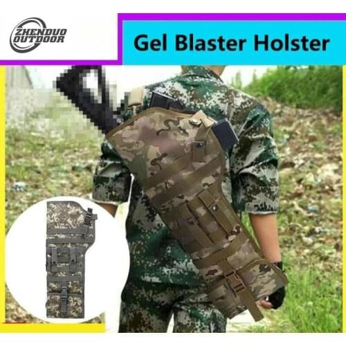 ZHENDUO OUTDOOR 28'' Tactical Gel Blaster Scabbard Bag Nylon Shoulder Sling Case Holster Hunting Bags