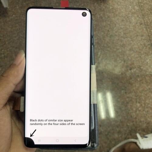 LCD For Samsung Galaxy S10 lcd G973 G973F With Black Dot Original Amoled LCD Display and Touch Screen Digitizer Assembly parts