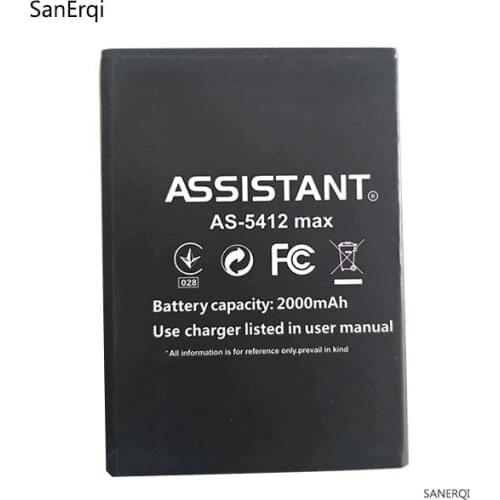 10pcs Battery For ASSISTANT AS-5412 max Battery 2000mAh