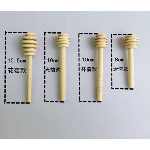 100pcs Wooden Honey Spoon 8cm/10cm/14cm Length Coffee Stir Bar Honey Dipper Stick Wood Honey Stick Stirring Free Ship