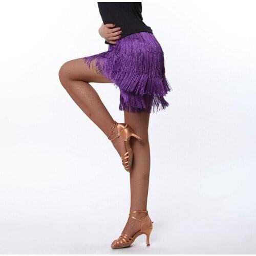 2018 Womens Latin Dance Dress Latin Fringe Dress 2015 New Arrival Practice Dancewear Womens Tassel Skirt