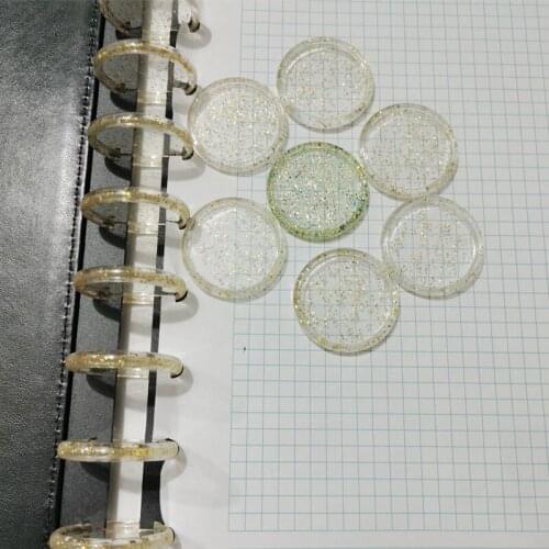 50PCS3 5MM Notebook Binding Discs Mushroom Hole Plastic Binding Ring Flash Point Loose-leaf Binding Discs Supplies Accessorie