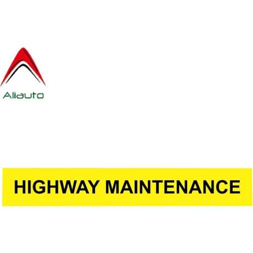 Aliauto Funny Car Sticker Creative Warning Highway Maintenance Accessories PVC Decal for Mercedes Honda Volkswagen,19cm*3cm
