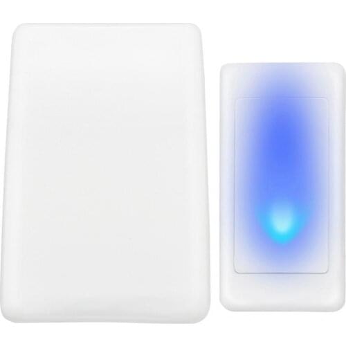 7 Color Lights Flash + Music Doorbell Home Elderly/Deaf Men Wireless Door Bell 3 Working Modes Adjustable Volume Optional Tones