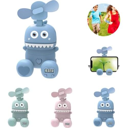 Wonderlife Hold Small Fans Monster Watch Fan Handheld Bracket Car Fan Lazy Watch Fan Cartoon Watch Fan Children for outdoor