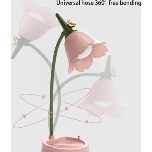Flower LED Desk Lamp Petal Lamp Student Bedroom Room Light Protection Multi-function Lighting Lamp Lamp Eye Table Reading K0N1