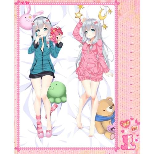 Japanese Anime Cartoon Izumi Sagiri Double sided hugging Pillow Case Cover Pillowcase 2 Way WT 77036