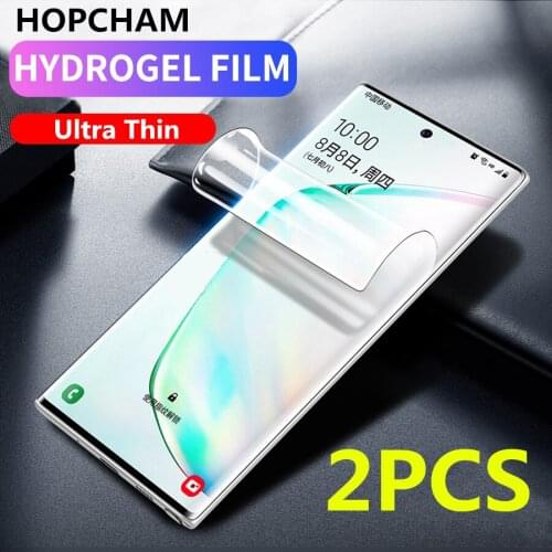 2pcs Hydrogel Film Full Screen Protector Film for Samsung Galaxy Note 10+ Note 10 Plus Protective Film for Note 10 Plus Glass