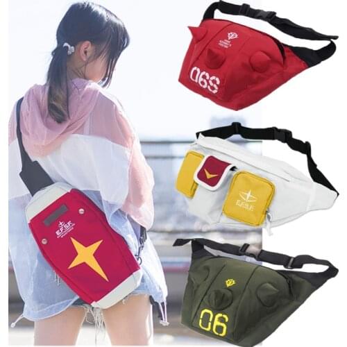 Anime Gundam Shoulder Bags Cosplay Pocket Men Women Canvas Messenger Casual Bag