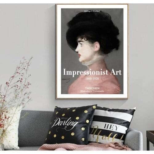 Impressionist Art Taschen Oil Painting Portrait Canvas Vintage Poster and Print Decorative Picture Gallery Interior Home Decor