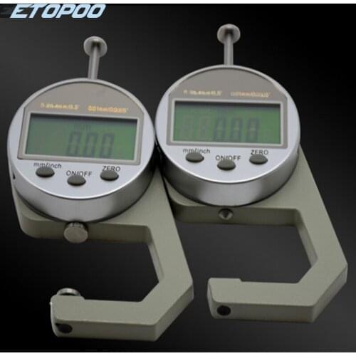 Portable mini Precise Digital Thickness Gauge Meter Tester Micrometer thickness measurement tool 0 to 12.7mm