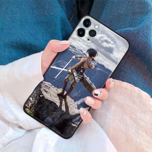 Mikasa Shingeki no Kyojin anime For iPhone se 6 6s 7 8 plus x xr xs 11 12 mini pro max soft silicone phone case cover shell