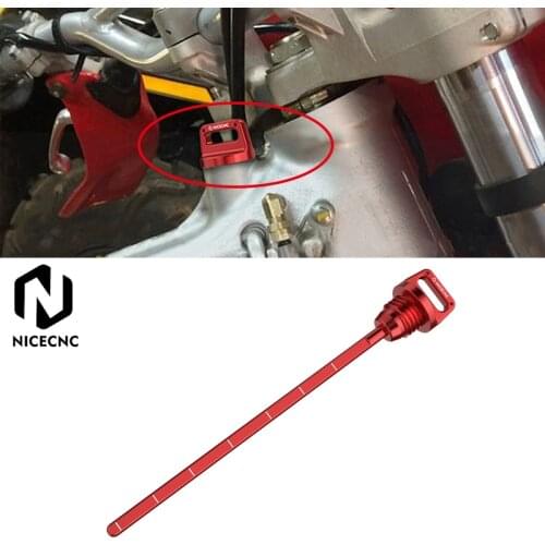 NICECNC Aluminum Billet Oil Dipstick For Honda XR650R XR 650R 2000-2007 2006 2005 2004 2003 2002 Engine Oil Dipstick Stick Plug