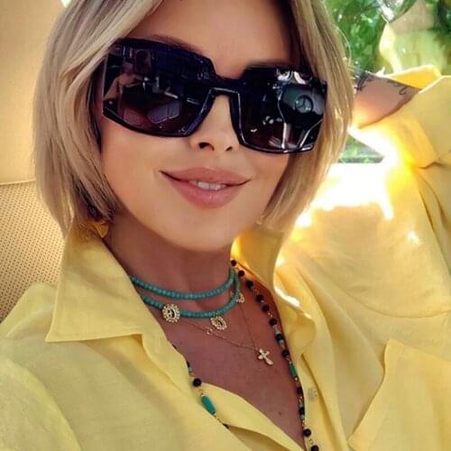 ONEVAN Oversized Square Sunglasses Women 2021 Luxury Brand Designer Glasses Women/Men Vintage Eyewear Women Retro Gafas De Sol