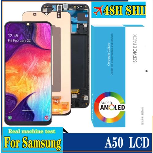 OLED/Super AMOLED LCD For Samsung Galaxy A50 2019 A505F/DS A505F A505FD A505A Display With Touch Screen Assembly Repair Part