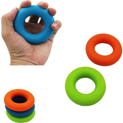 1 pcs Rubber Ring Sport Exerciser Muscle Power Training Anti Pressure Stress Reliever Mood Squeeze Relief Healthy Toy