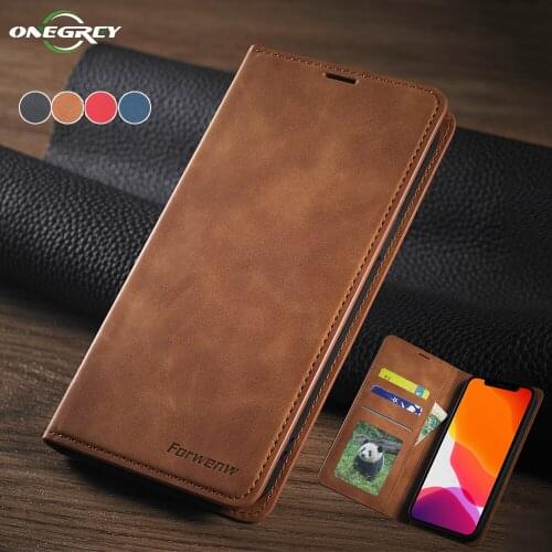 Luxury Leather Flip SE 2020 Case For iPhone 12 Mini 11 Pro X XS Max XR 8 7 6 6s Plus 5 5s Magnetic Card Slots Phone Cover Coque