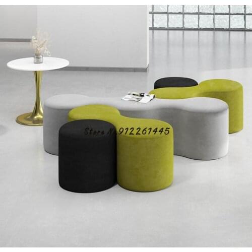 Shoe-changing Stool Household Light Luxury Shoe Store Long Shoe Stool Fitting Room Creative Entrance Low Stool Sofa Stool