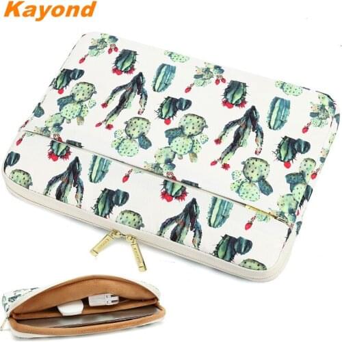 Brand Laptop Bag 13,14",15,15.6",13.3",15.4 inch, Waterproof Cactus Lady Man Sleeve Case For Macbook Air Pro,Shockproof Dropship